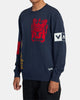 Jersey RVCA Branded Crew Sweater Moody Blue