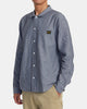 Camisa Rvca Dayshift Stripe Red Earth