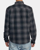 Camisa Rvca Dayshift Flannel Black