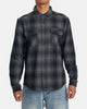 Camisa Rvca Dayshift Flannel Black