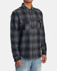 Camisa Rvca Dayshift Flannel Black