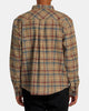 Camisa Rvca Hugues Flannes Bombay Brown