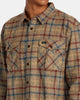 Camisa Rvca Hugues Flannes Bombay Brown