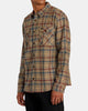 Camisa Rvca Hugues Flannes Bombay Brown