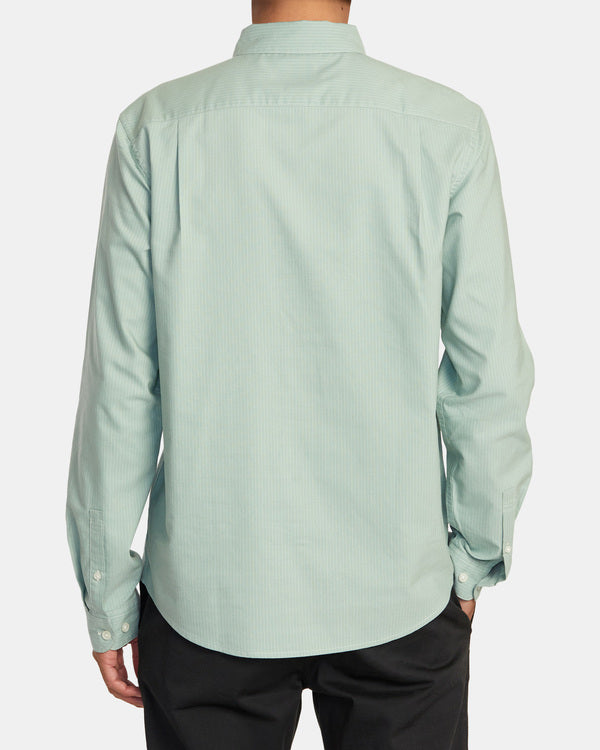 Camisa Rvca That´ll Do Micro Stripe Green Haze