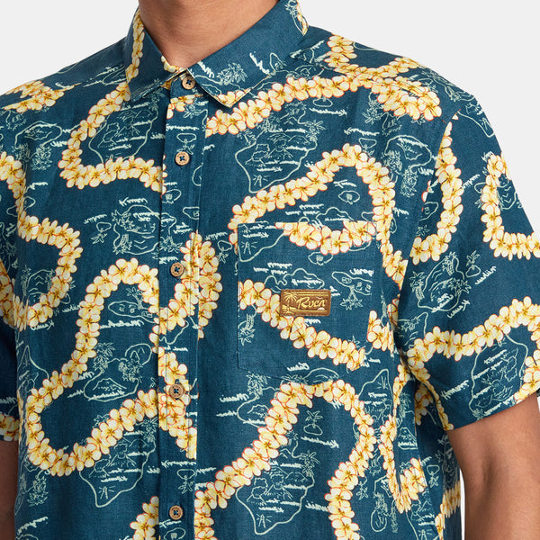 Camisa Rvca Exotica Duck Blue