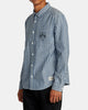 Camisa Rvca Invisible Man Chambray