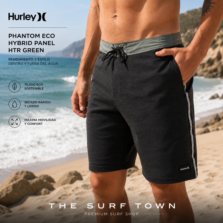 Hurley Phantom Eco Hybrid Panel Htr Green Badeshorts