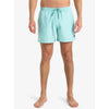 Bañador QUIKSILVER Everyday Solid Volley 15 Aqua Sky para hombre color azul claro con cintura elástica y cordón ajustable