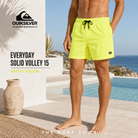 Bañador Quiksilver Everyday Solid Volley 15 Safety Yellow para hombre en color amarillo fluor