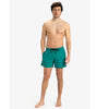 Bañador QUIKSILVER Everyday Solid Volley 15 Teal Green para hombre color verde azulado con cintura elástica y cordón ajustable