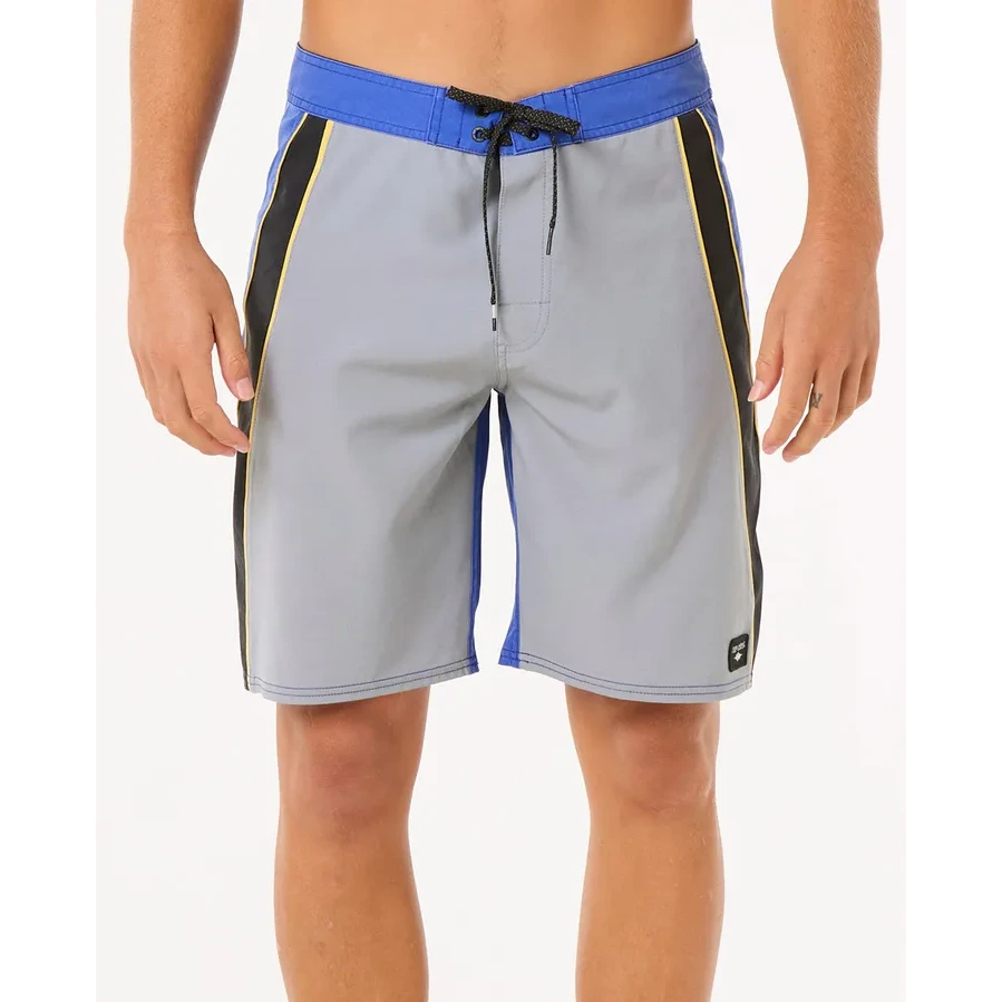 Bañador Rip Curl Mirage Giant Prawn Electric Cobalt azul y gris para hombre tejido reciclado surf