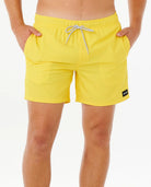 Bañador Rip Curl Offset Daily Volley 15 Blazing Yellow para hombre color amarillo verano
