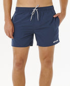 Bañador Rip Curl Streamline Offset Volley 15 Navy para hombre color azul marino verano