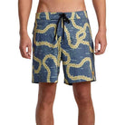 Bañador RVCA VA Exotica Hawaiian Blue para hombre con estampado tropical y estilo surfero