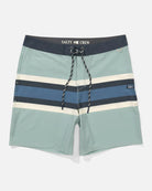 Bañador Salty Crew Stripe Boardshort Marine hombre verde agua rayas surf