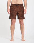 Bañador Volcom Melange Trunk 17 hombre marrón bañador surf Volcom