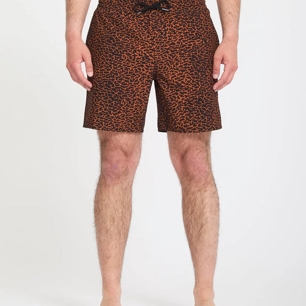 Bañador Volcom Melange Trunk 17 Brown Horn