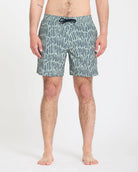 Bañador Volcom Melange Trunk 17 Tradewinds hombre bañador surf verde Volcom