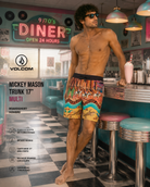 Bañador Volcom Mickey Mason Trunk 17 Multi para hombre en escena diner años 70 lifestyle premium