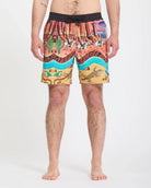 Bañador surf hombre Volcom Mickey Mason Trunk 17 Multi boardshort Volcom estampado artístico