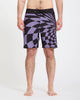 Bañador surf hombre Volcom Spiral STN Mod 19 Violet boardshort Volcom violeta diseño gráfico