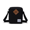Bandolera Herschel Heritage Crossbody negra con cierre de cremallera y correa ajustable, perfecta para llevar lo esencial con estilo urbano cómodo y práctico
