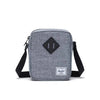 Bandolera Herschel Heritage Crossbody Raven Crosshatch gris jaspeado compacta y resistente estilo urbano
