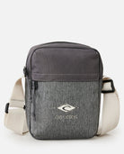 Bandolera RIP CURL No Idea Pouch Grey Heather unisex compacta gris con correa ajustable
