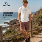 Bermuda Rip Curl Classic Surf Volley Mushroom Rock para hombre en acantilado costero surf lifestyle