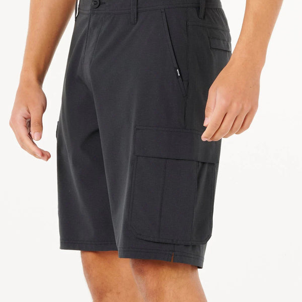 Bermudas Híbridas Rip Curl Boardwalk Classic Surf Cargo Washed Black
