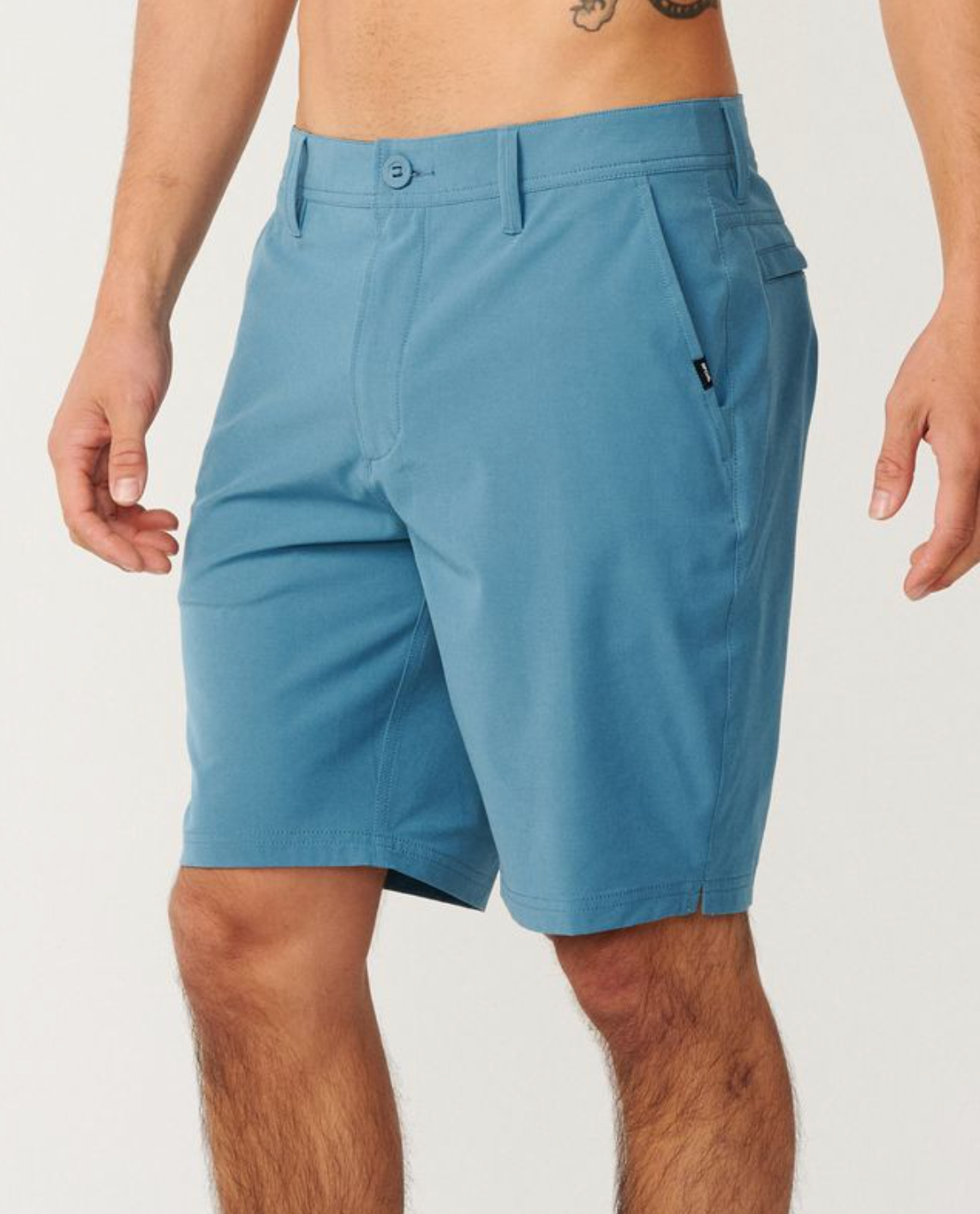 parte de delante de las Bermudas Híbridas Rip Curl Boardwalk Phase 19 Blue Rock
