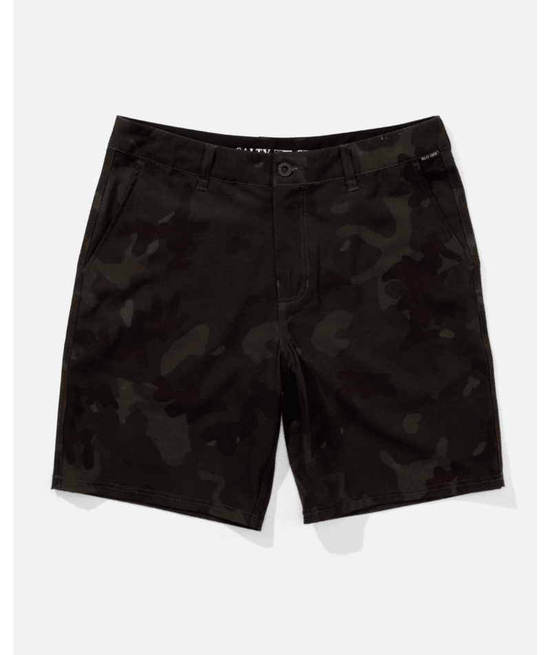 Bermudas Salty Crew Lowtide 20 Hybrid Camo para hombre con estampado camuflaje y tejido híbrido de secado rápido
