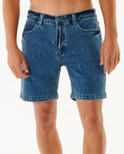 Bermudas vaqueras Rip Curl Classic Surf para hombre en denim azul verano