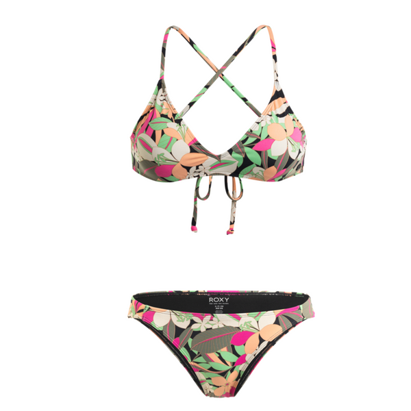 Bikini Roxy Completo Pt Beach Classics Athletic Set Anthracite