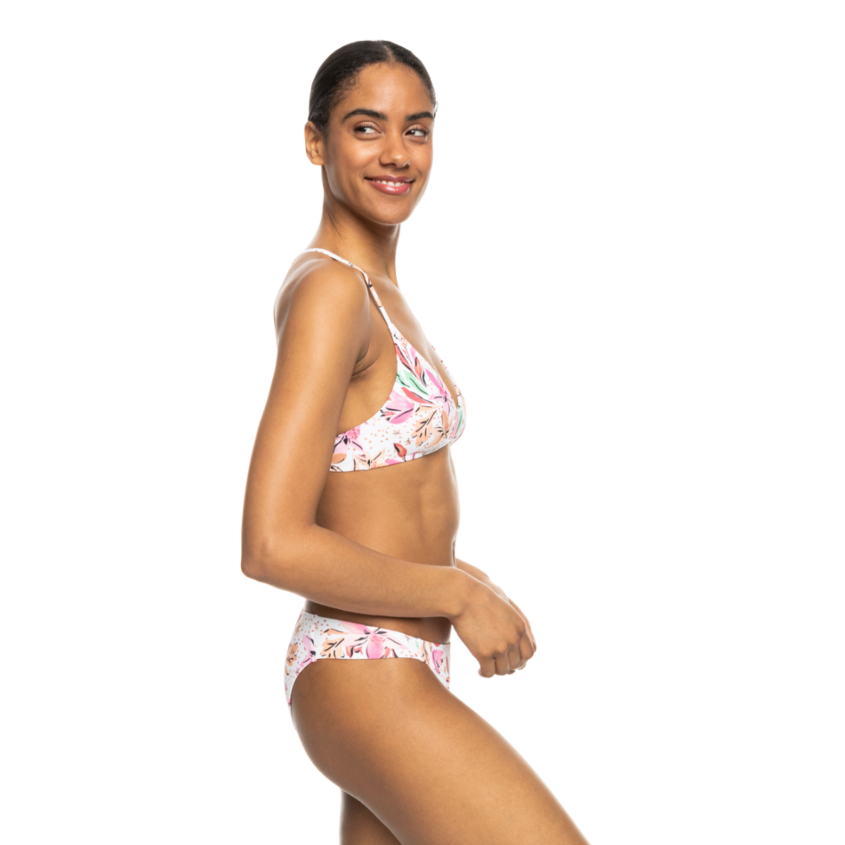 Bikini Roxy Completo Pt Beach Classics Athletic Set White