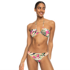 Bikini ROXY Pt Beach Classics Fashion Set Anthracite mujer negro con estampado tropical ajustable verano