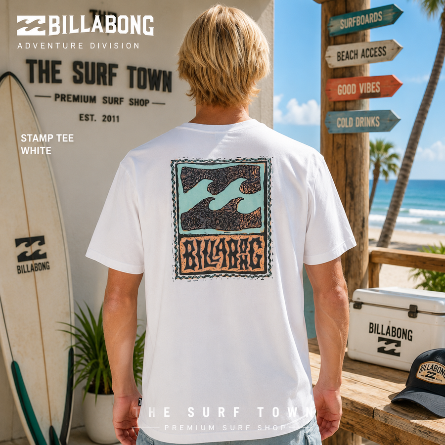 Camiseta Billabong Stamp White en vídeo