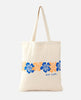 Bolsa de tela RIP CURL Mixed Shopper algodón color hueso con estampado floral shopper reutilizable