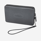 Bolsito Havaianas Mini Bag Dark Grey gris de goma con cremallera y tira de mano
