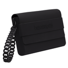 Bolso Havaianas Clutch Black negro de goma con cadena y solapa elegante