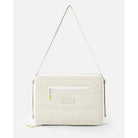 Bolso RIP CURL Weekend Travel Tech Case bandolera beige acolchada con compartimento portátil y bolsillos técnicos