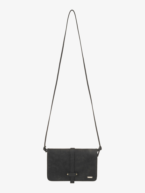 Bolso bandolera ROXY Paradise Finder Anthracite negro con diseño minimalista para mujer