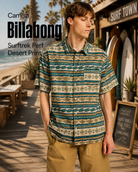 Camisa Billabong Surftrek Perf Desert Print hombre estilo surf premium en beach club tropical