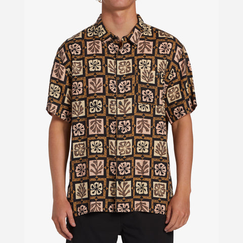 Camisa Volcom Everett Oxford Wrecked Indigo