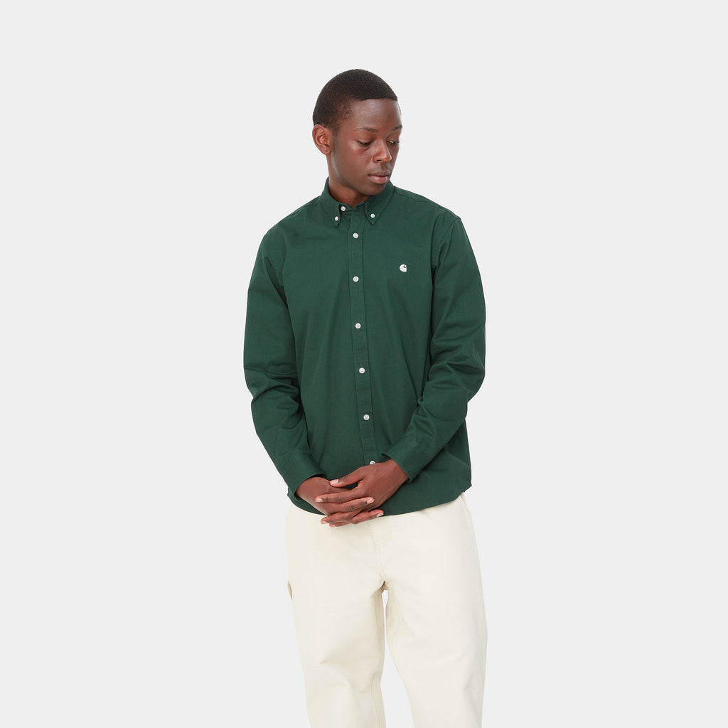 Camisa Carhartt Wip Madison Ls Green Wax