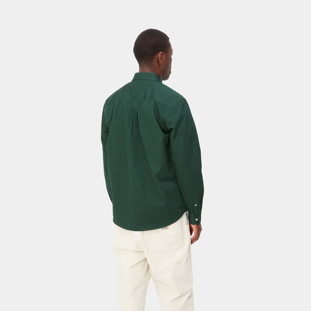 Camisa Carhartt Wip Madison Ls Green Wax