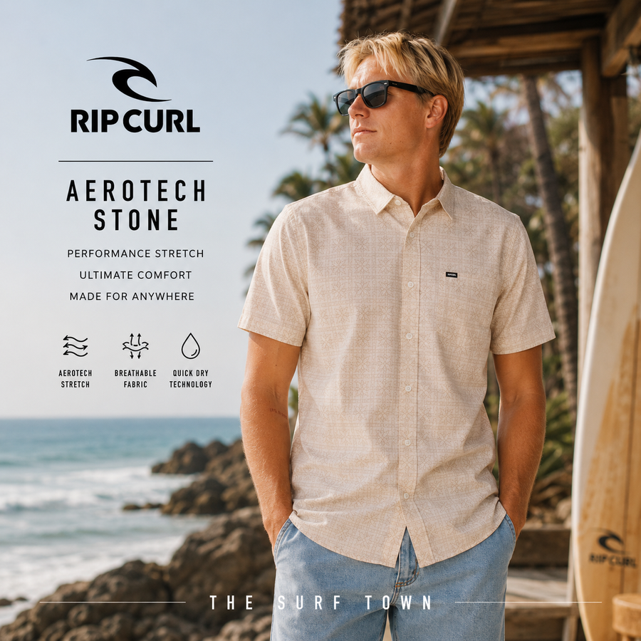 Camisa Rip Curl Aerotech Stone en vídeo