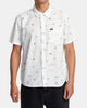 Camisa RVCA College Ruled hombre camisa estampada surf RVCA manga corta.