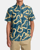Camisa RVCA Exotica Duck Blue hombre camisa tropical surf RVCA manga corta.